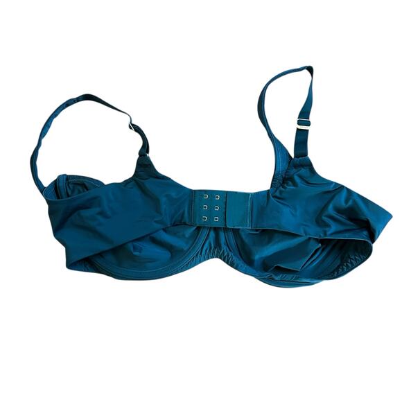 CUUP Bra 42D The Scoop Underwire Blue Casual Everyday Adjustable Back Closure - Picture 4 of 4